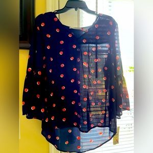 NWT Valerie Stevens Blouse, Size L